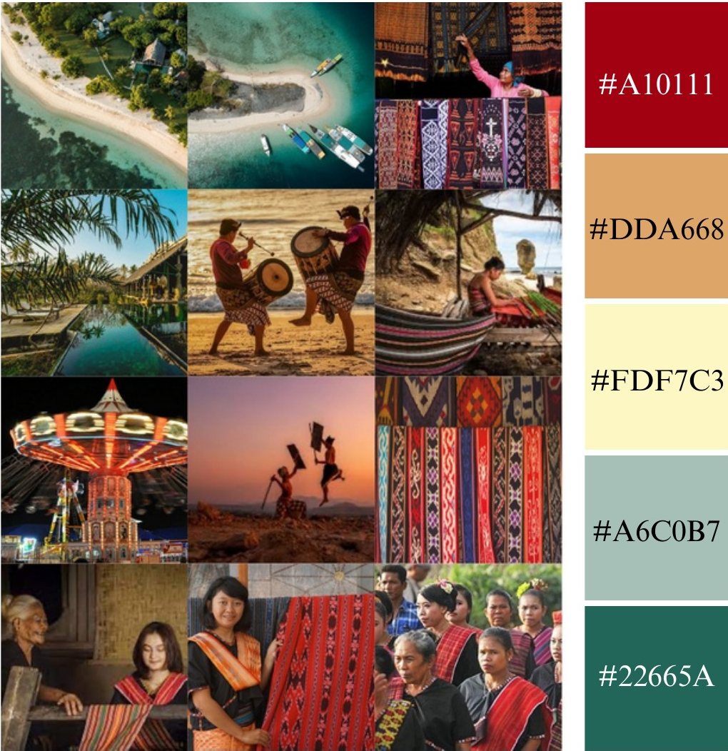 Aruna moodboard and colour palette