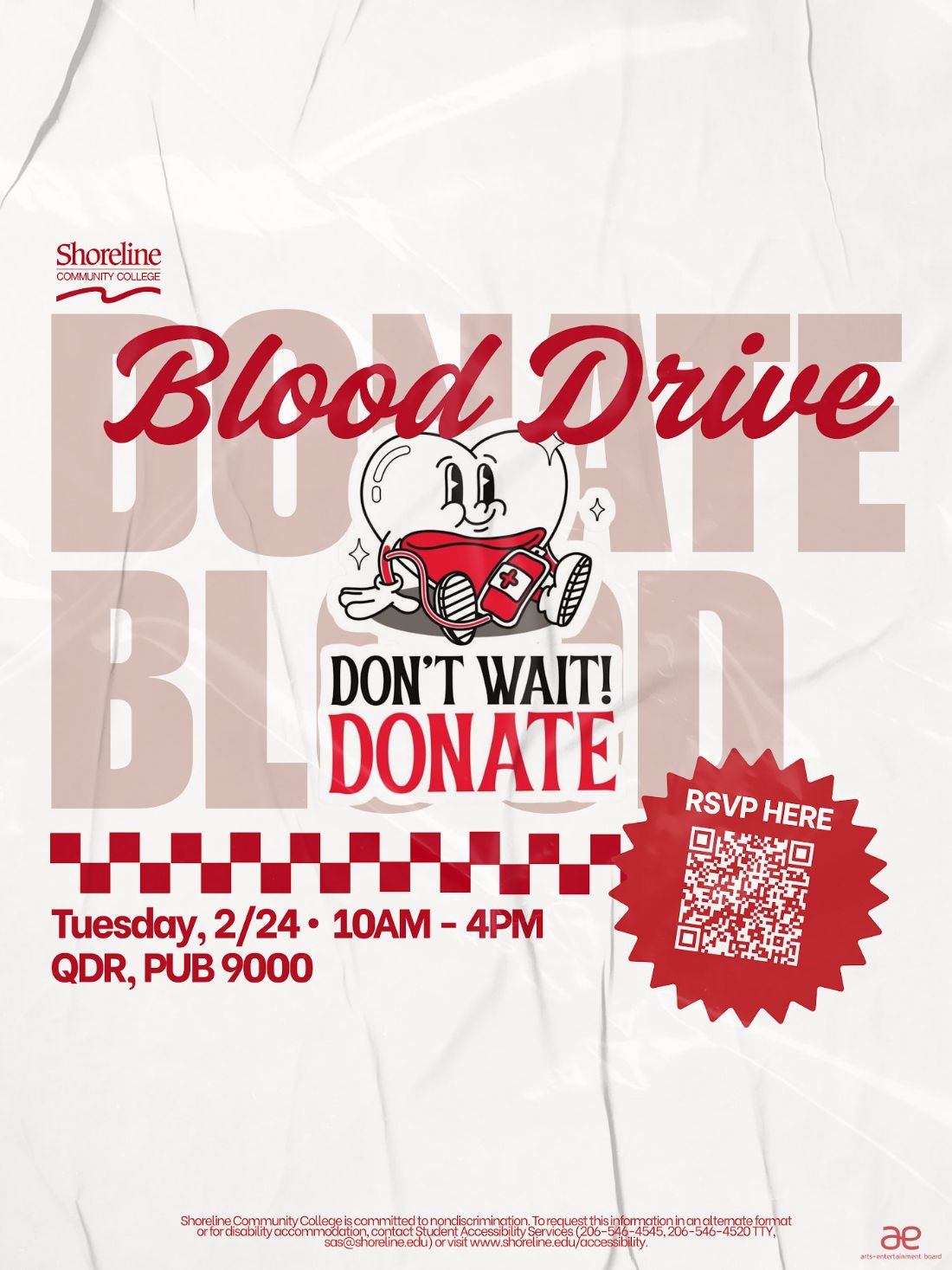 Blood drive poster