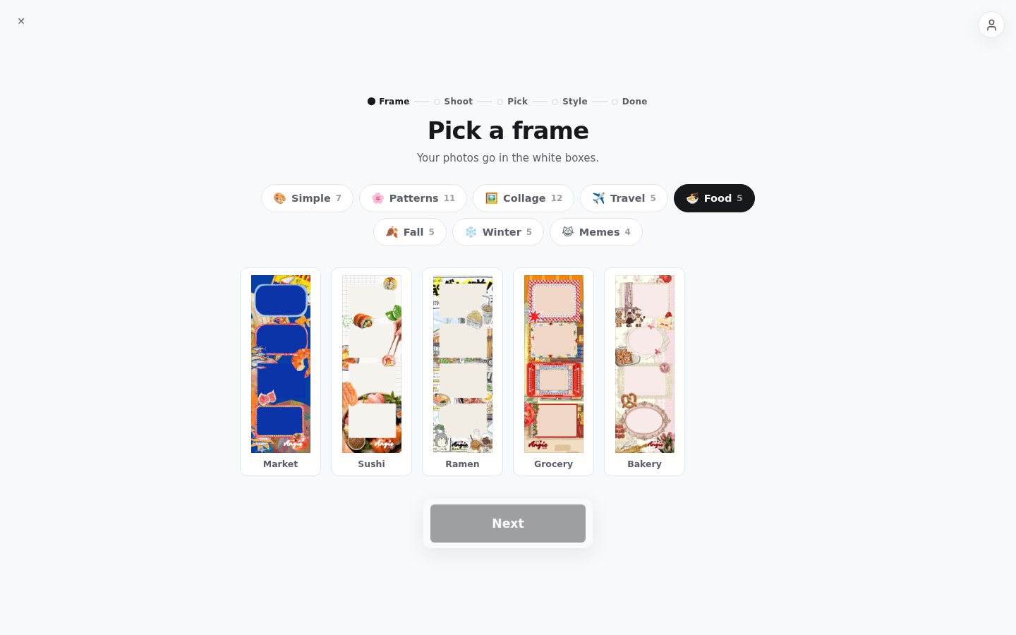 Food pack: Market, Sushi, Ramen, Grocery, Bakery