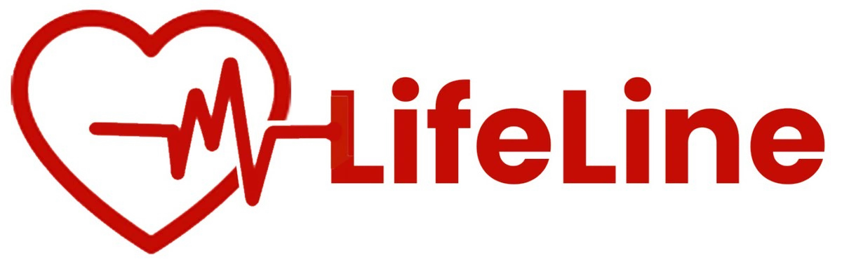 LifeLine logo: a heart with a pulse line
