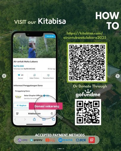 Donation carousel slide, Visit our Kitabisa